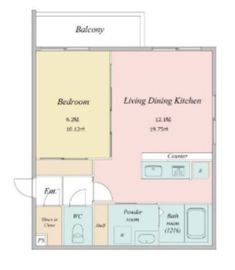 LiveFlat学芸大学 (ライブフラット学芸大学) 304 間取り図