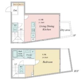 LiveFlat学芸大学 (ライブフラット学芸大学) 203 間取り図