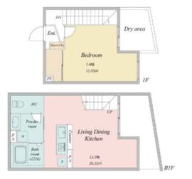 LiveFlat学芸大学 (ライブフラット学芸大学) 204 間取り図