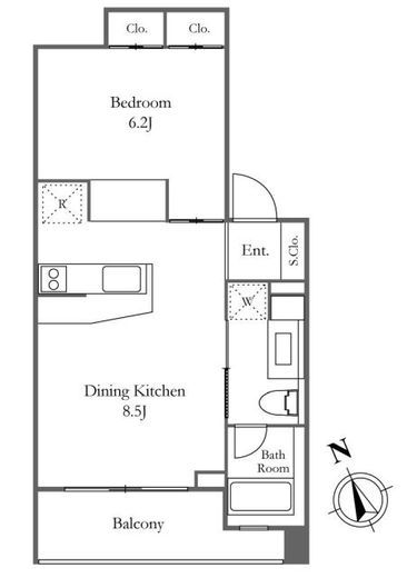 KDXレジデンス西麻布 303 間取り図