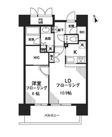 フォンテーヌ芝浦 11F1 間取り図