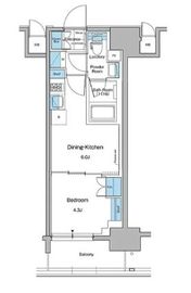 ルフォンプログレ秋葉原マークス 204 間取り図