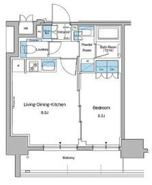 ルフォンプログレ秋葉原マークス 206 間取り図