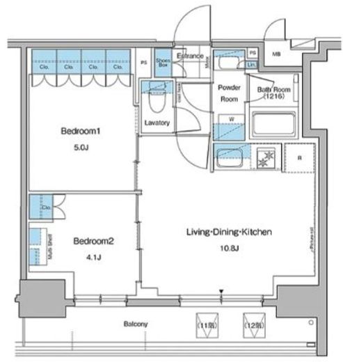 ルフォンプログレ秋葉原マークス 207 間取り図