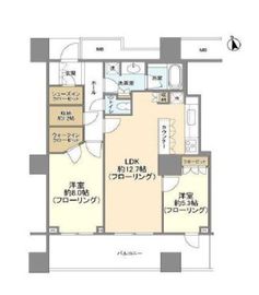 ブランズ麻布狸穴町 7階 間取り図