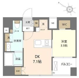 デュオステージ川崎 8階 間取り図