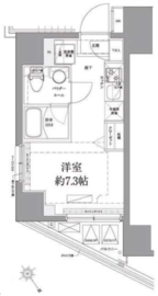 AZEST関内 5階 間取り図