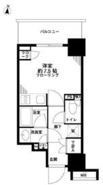 パークリュクス西新宿 3階 間取り図