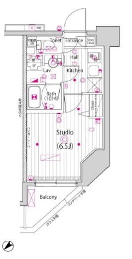 ガーラ・ステーション東神奈川 11階 間取り図