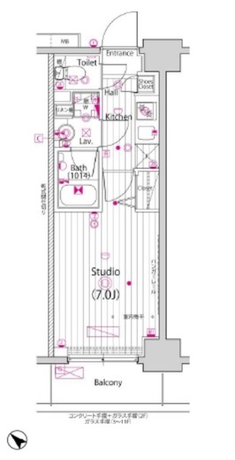 ガーラ・プライム横濱関内 5階 間取り図
