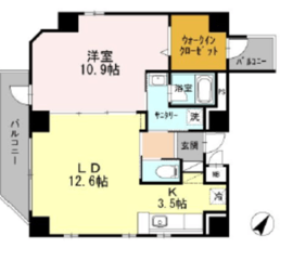 レジデンス・クレド駒込 701 間取り図