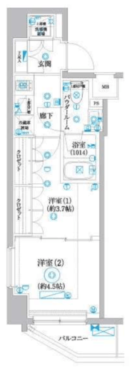 セジョリ横浜鶴見Ⅲ 205 間取り図