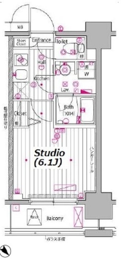 ガーラ・プレシャス川崎 11階 間取り図