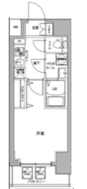 ジェノヴィア川崎駅グリーンヴェール 504 間取り図