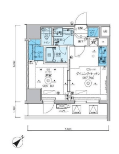 リヴシティ横濱関内弐番館 3階 間取り図