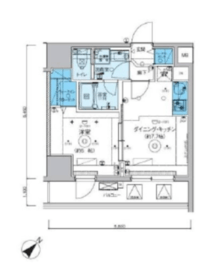 リヴシティ横濱関内弐番館 3階 間取り図