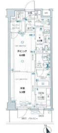 デュオステージ横濱赤門通り 6階 間取り図