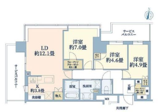 THE YOKOHAMA FRONT TOWER (ザ・ヨコハマフロントタワー) 35階 間取り図