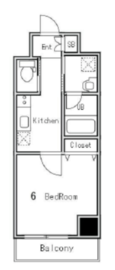レヴァンテ浅草 604 間取り図
