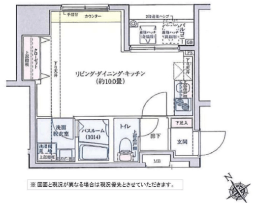 ロアール茅場町 6階 間取り図