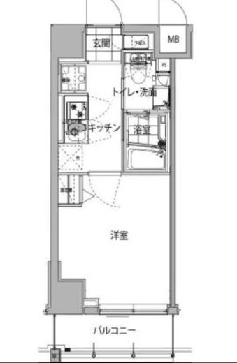 ハーモニーレジデンス品川ウエスト#002 6階 間取り図