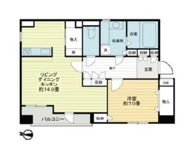 ベルファース浅草 7階 間取り図