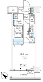 LUMICITY月島 402 間取り図