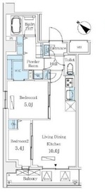 LUMICITY月島 503 間取り図
