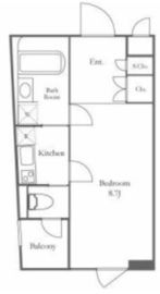 ビバリー代々木上原 303 間取り図