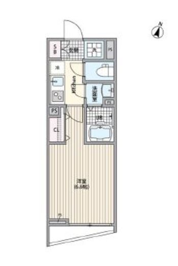 エルファーロ南麻布 B102 間取り図