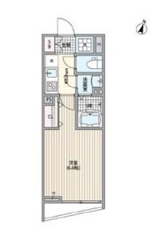 エルファーロ南麻布 B102 間取り図