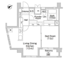 コンフォリア大森町 601 間取り図