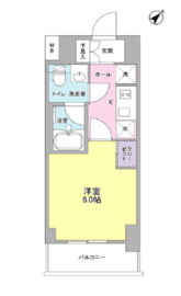 プラース千代田富士見 106 間取り図