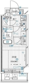 レガリス溝の口 408 間取り図