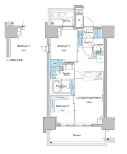 ルフォンプログレ門前仲町プレミア 901 間取り図