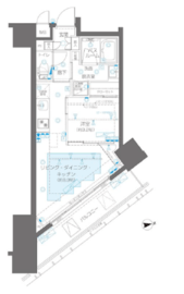 ZOOM新宿御苑前 904 間取り図
