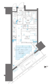 ZOOM新宿御苑前 204 間取り図