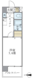 イーストコート芝 604 間取り図
