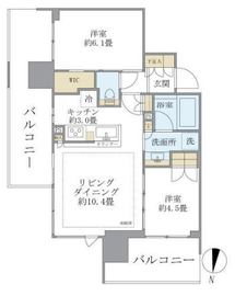 シティタワーズ板橋大山サウスタワー 1308 間取り図
