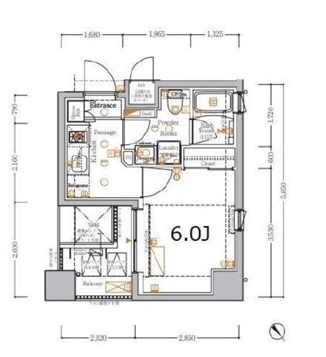 XEBEC川崎II (ジーベック川崎2) 10階 間取り図