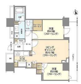 ブランズ麻布狸穴町 6階 間取り図