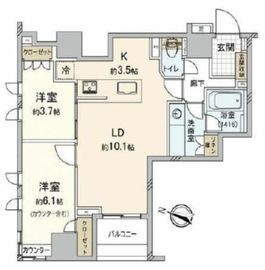 アンビックス神田 7階 間取り図