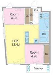 Grand Peak Waseda 303 間取り図