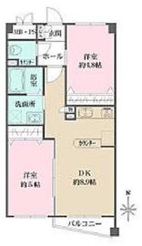 アルビレオ中野坂上 102 間取り図