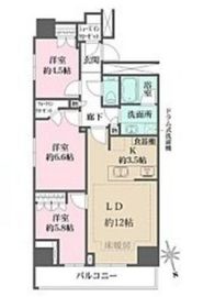 ザ・パークハウス新宿タワー 16階 間取り図