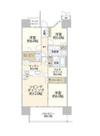 MJR深川住吉 3階 間取り図
