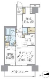 ブリリア三河島ステーションフロント 5階 間取り図