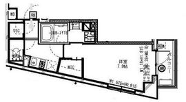 レジディア高円寺 105 間取り図