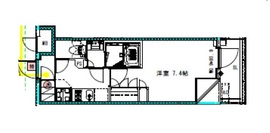 レジディア新御徒町2 805 間取り図