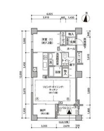 東雲キャナルコートCODAN 15-505 間取り図